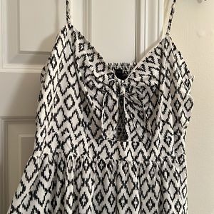 Banana Republic, Large, sundress black & white geometric print, New with tags